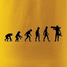 Evolúcia drevorubač - píla a kmeň Evolúcia drevorubač - píla a kmeň