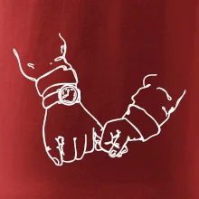 Otec a syn ruky obrys