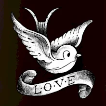 Love holubica - kreslená