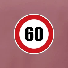 Dopravná značka - obmedzenie rýchlosti 60 Dopravná značka - obmedzenie rýchlosti 60