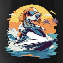 Bígel na vodnom skútri