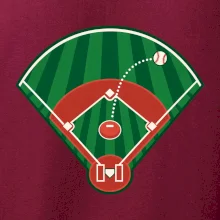 Baseballové hřiště z ptačí perspektivy