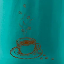 Hrnček plný čerstvej kávy