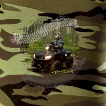 ATV štvorkolka v lese