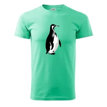 Tučniak čiernobiely z boku