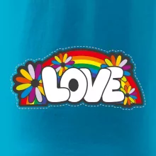 Love s dúhou v pozadí Love s dúhou v pozadí