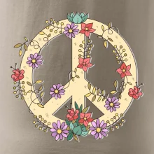 Peace symbol pieskový