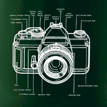 Nákres starý fotoaparát