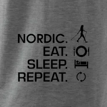 Nordic walking eat sleep