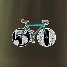 Narodeniny 50 rokov na bicykli