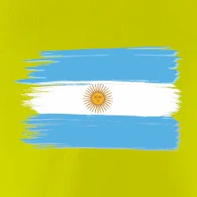 Argentína vlajka kreslená štetkou