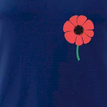 Vlčí mak ikonka na prsníku