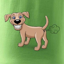 Prdiace pes kreslený (Hana-creative)