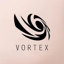 Vortex logo jednofarebné Vortex logo jednofarebné
