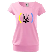 Ukrajina trojzubec s farbami