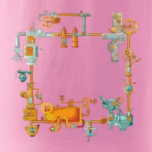 Steampunk farebná zostava