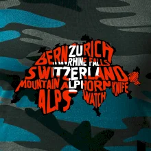 Mapy - názvy miest - Švajčiarsko