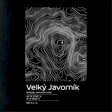 Velký Javorník (Beskydy) - vrstevnice v obdĺžniku