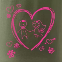 Svadba - kreslené srdce