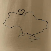 Mapa Ukrajiny - srdce