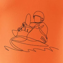 Kajak na vode jedným ťahom