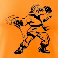 Hasič stojaci - nápis hasiči - Veľký nápis na chrbte