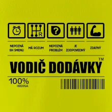 Čiarový kód - Vodič dodávky