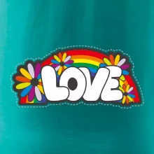 Love s dúhou v pozadí