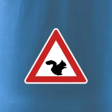 Dopravná značka - Pozor veverička