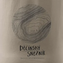 Děčínský Sněžník - vrstevnice v kruhu