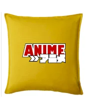 Anime nápis červený