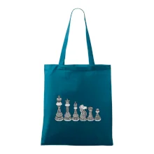 Šachové figúrky v rade - kreslené