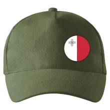 Vlajka Malta guľatá na prsník