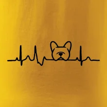 EKG Francúzsky buldoček hlava EKG Francúzsky buldoček hlava