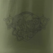 Steampunk srdce kreslené
