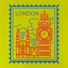 Londýn známka jednoduchá