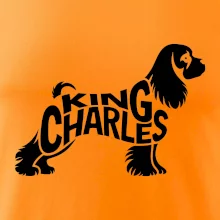 Kavalier king Charles španiel nápis v tele