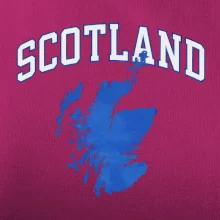 Scotland nápis s mapou