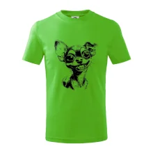 Čiernobiela karikatúra čivava