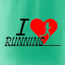I love running dievča