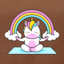 Yoga jednorožec - dúha