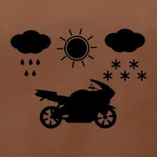 Motorkář za každého počasí - silnice