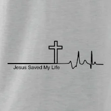 Jesus Saved My Life kríž ekg