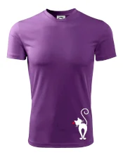 Zamilovaná mačka zozadu