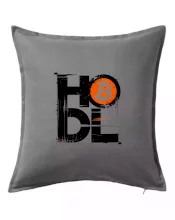 Hodl velký nápis a logo BTC