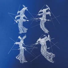 Skrútený stožiar vysokého vedenia Skrútený stožiar vysokého vedenia