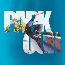 Parkour nápis v meste