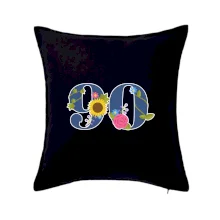 Kvetinové číslo kreslené - 90