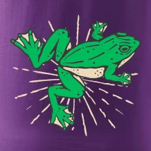 Žaba zelená kreslená