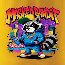 Mýval - masked bandit graffiti